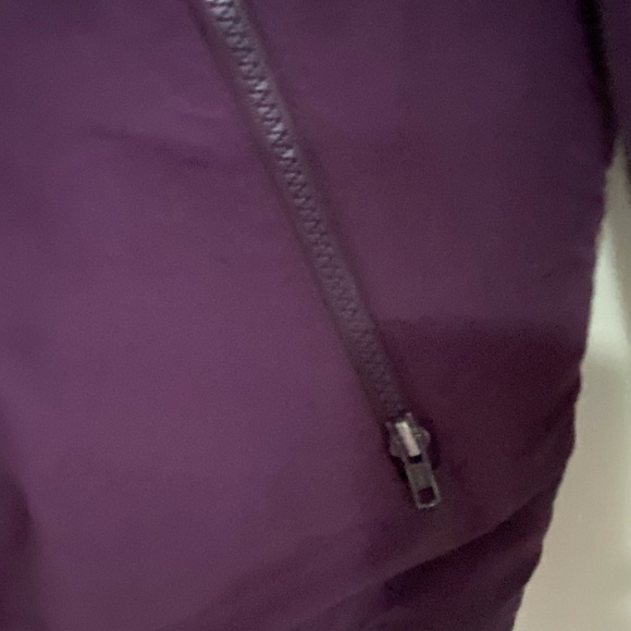 Lands End Womens Purple Nylon Navy Fleece Lined Lightweight Jacket. Sz -S - Picture 4 of 15